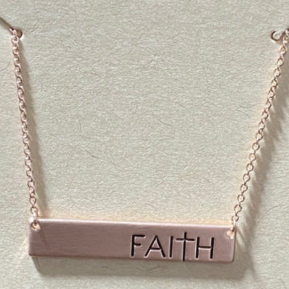 FAITH BAR NECKLACE - Picture 2 of 3